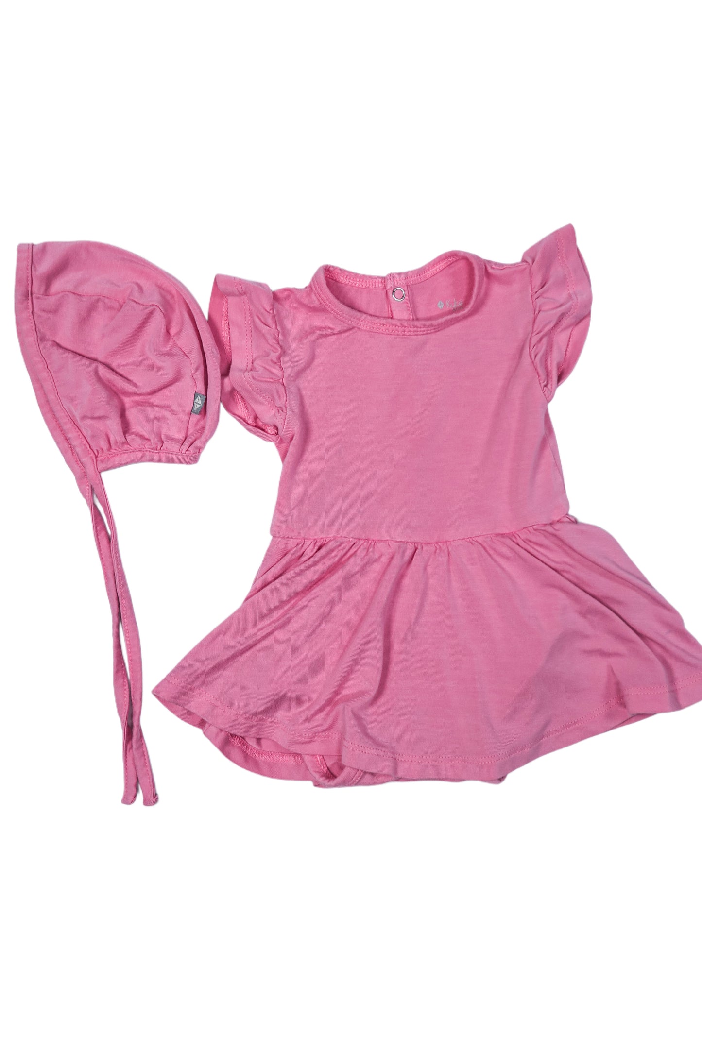 Kyte Baby Bubblegum Onesie Twirl with Bonnet
