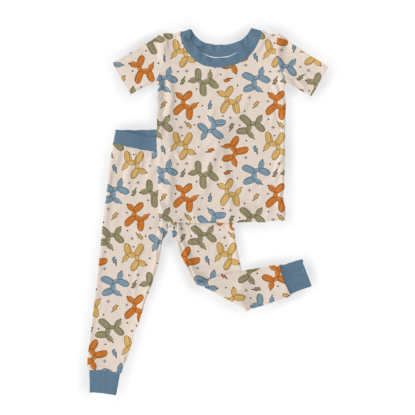 Poppable Pups Two Piece Pajamas