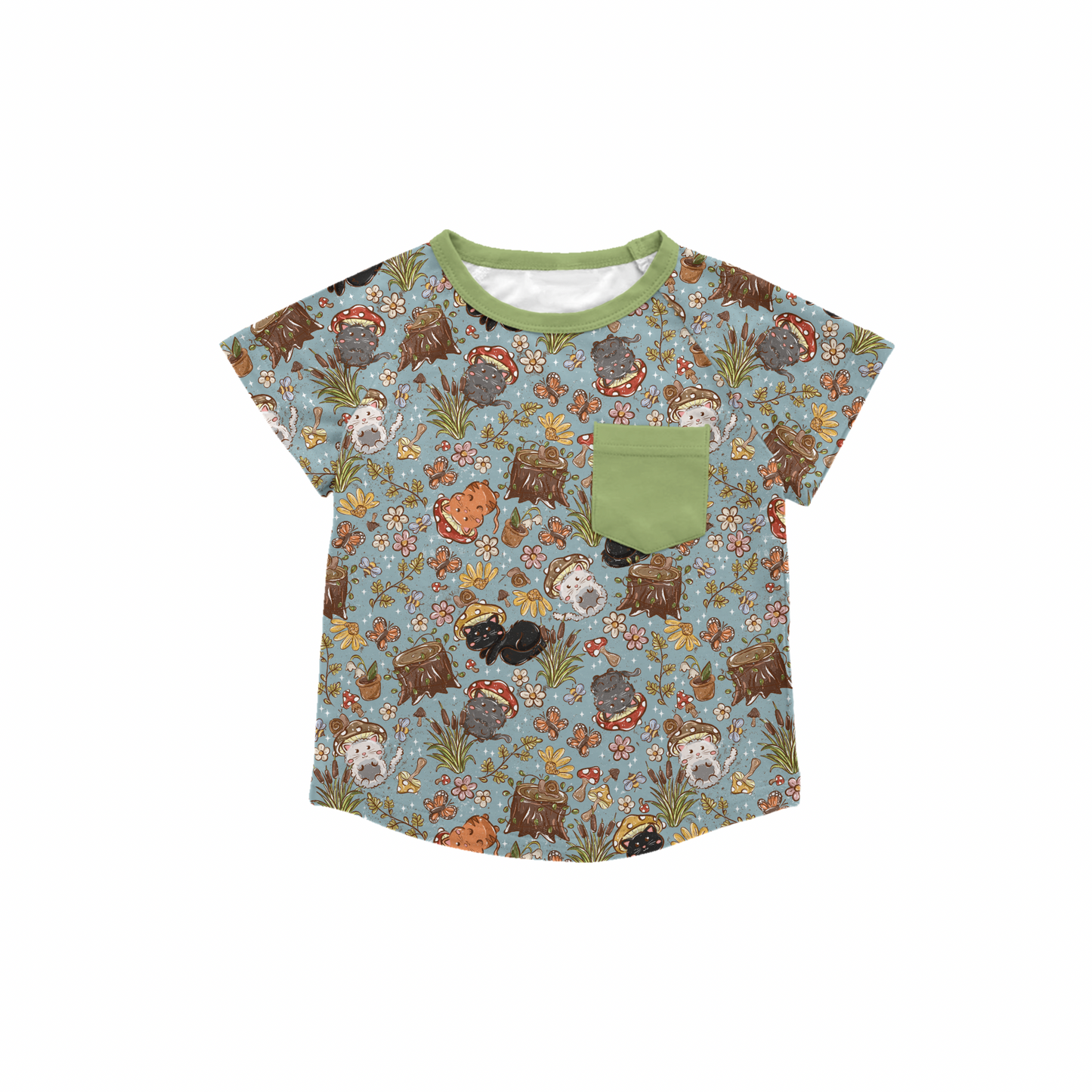Mewshrooms Pocket Tee