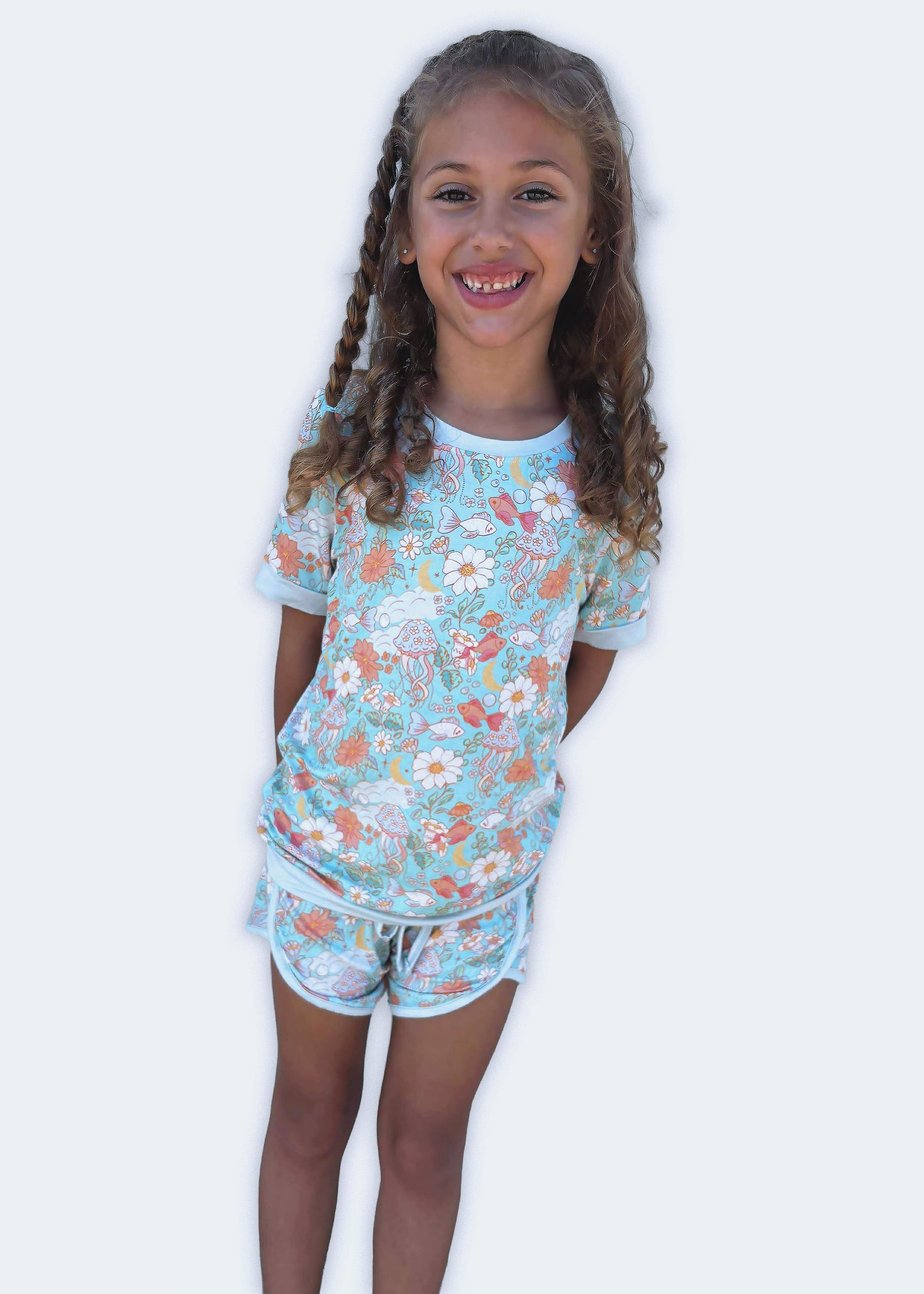 Floral Reef Racer Short Set