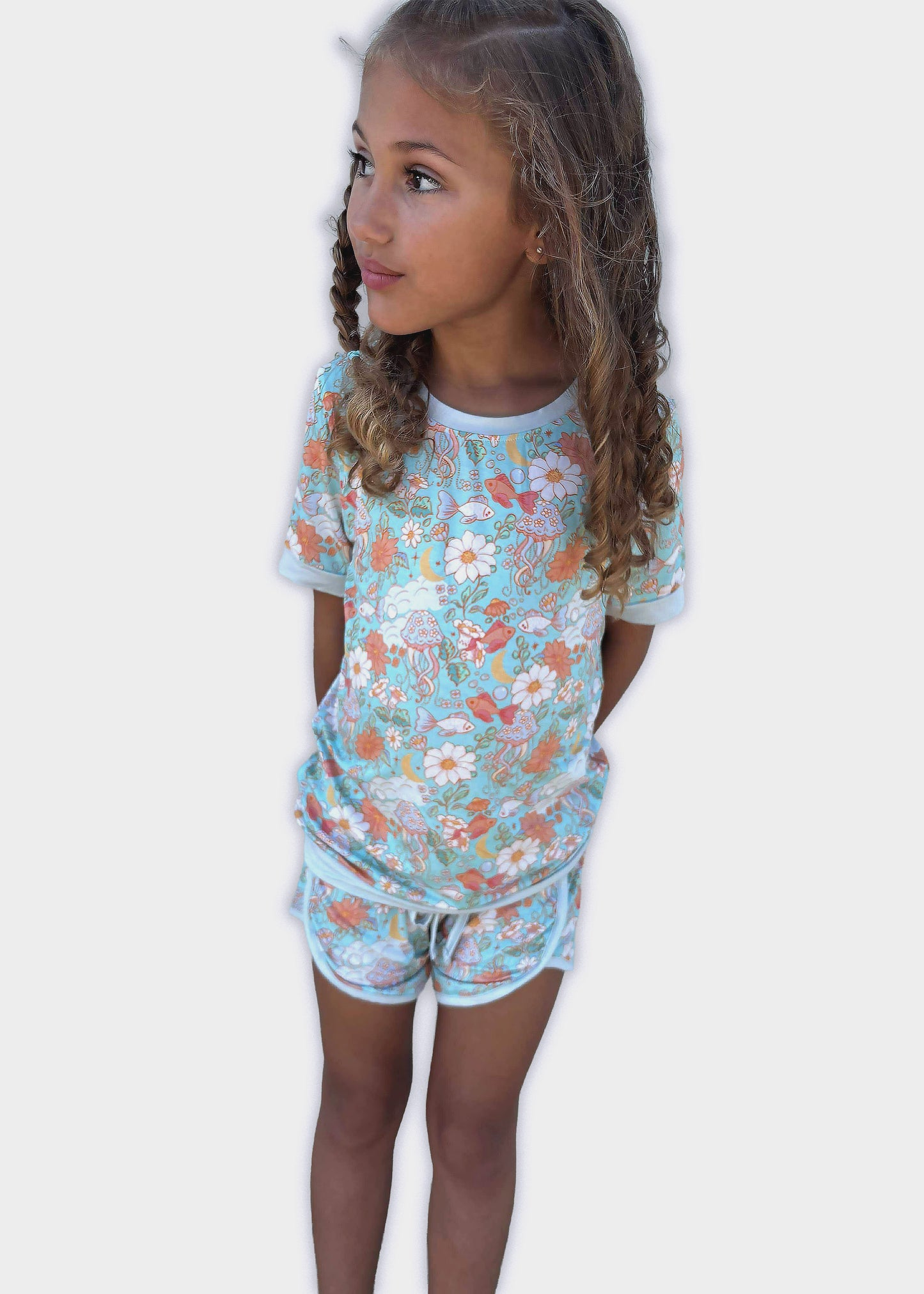 Floral Reef Racer Short Set