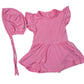Kyte Baby Bubblegum Onesie Twirl with Bonnet