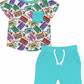 Rainbow Roots Tee and Short Set