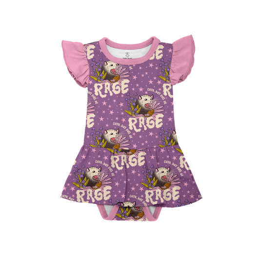 Pint Sized Possum Onesie Twirl Dress