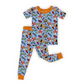 Colorful Critters Two Piece Pajamas