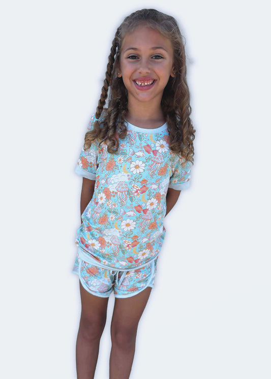 Floral Reef Racer Short Set